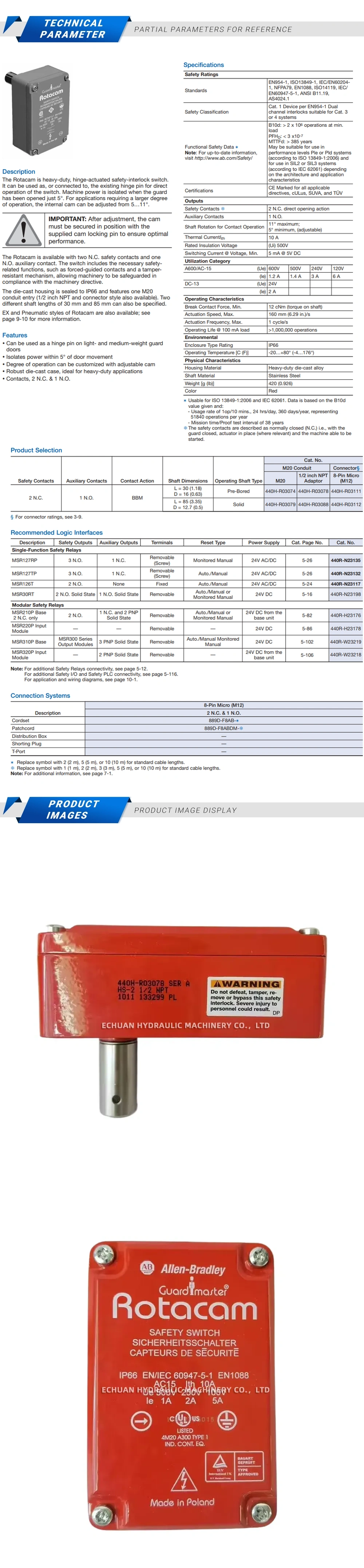 Allen-Bradley 440H-R03078 - Echuan Hydraulic
